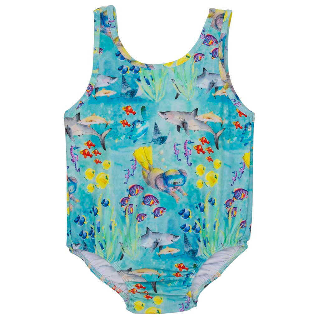 Baby girl hot sale swim bodysuit