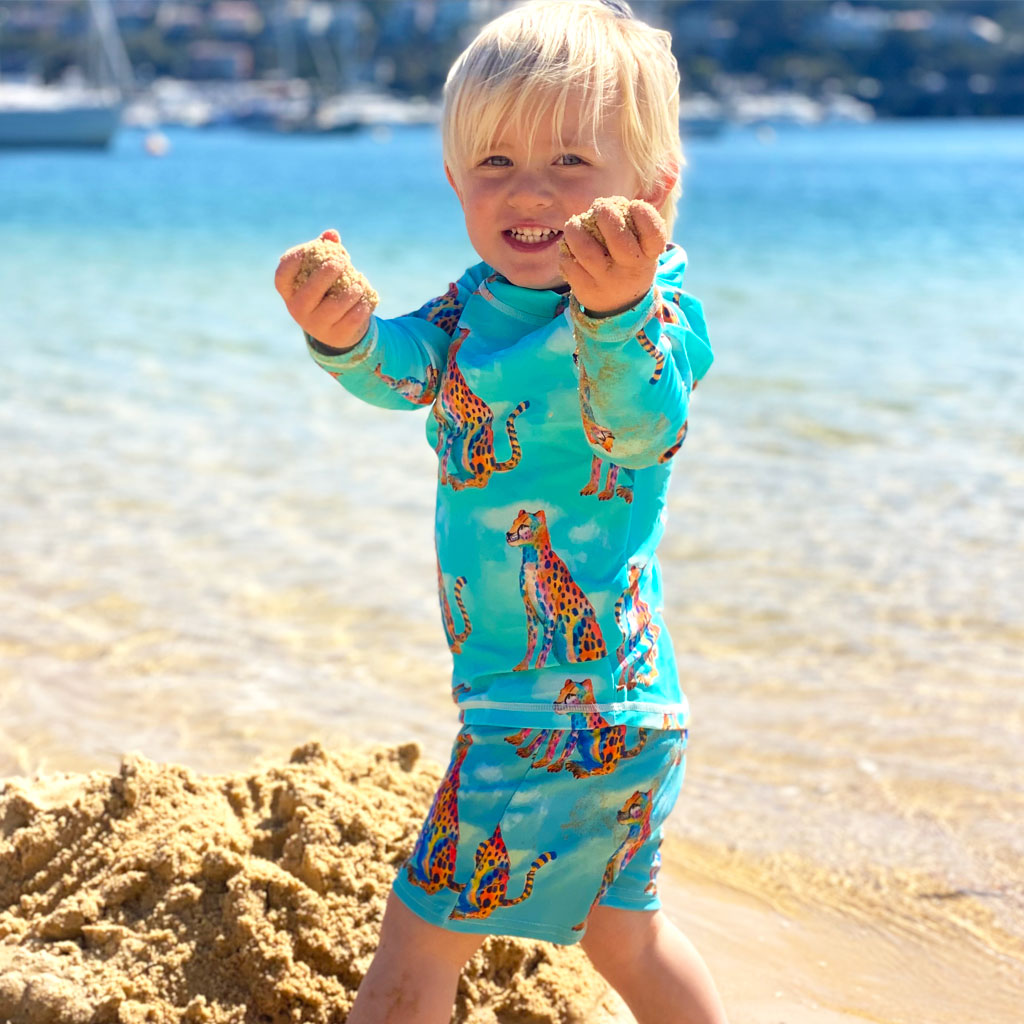 Fashion childrens sunsafe swimwear