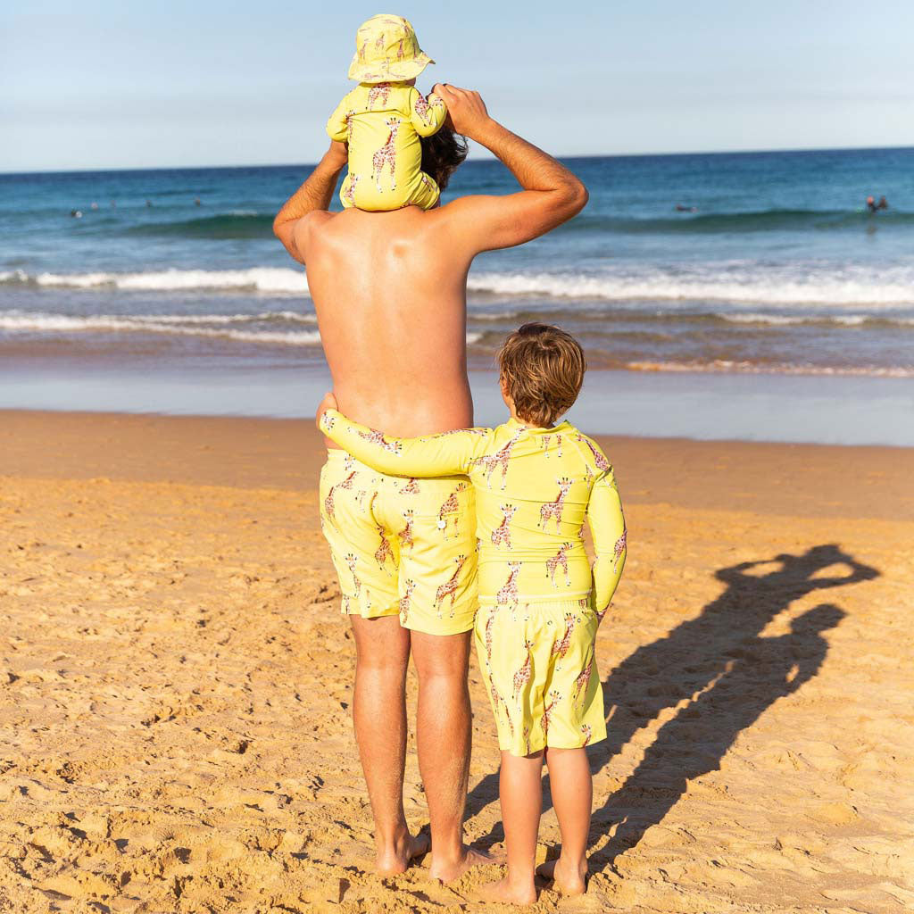 Matching store board shorts