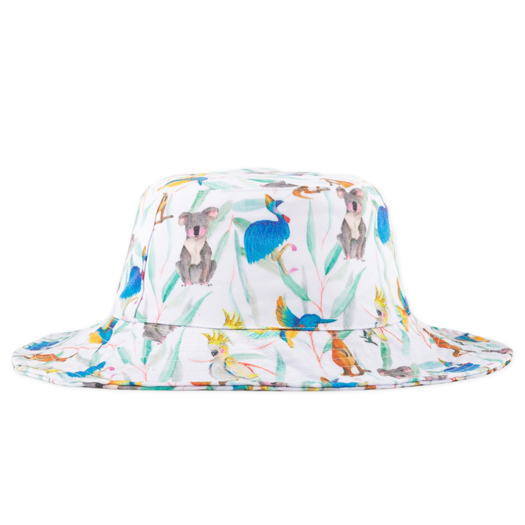 Australian Natives Beach Hat - Cheeky Chickadee Store