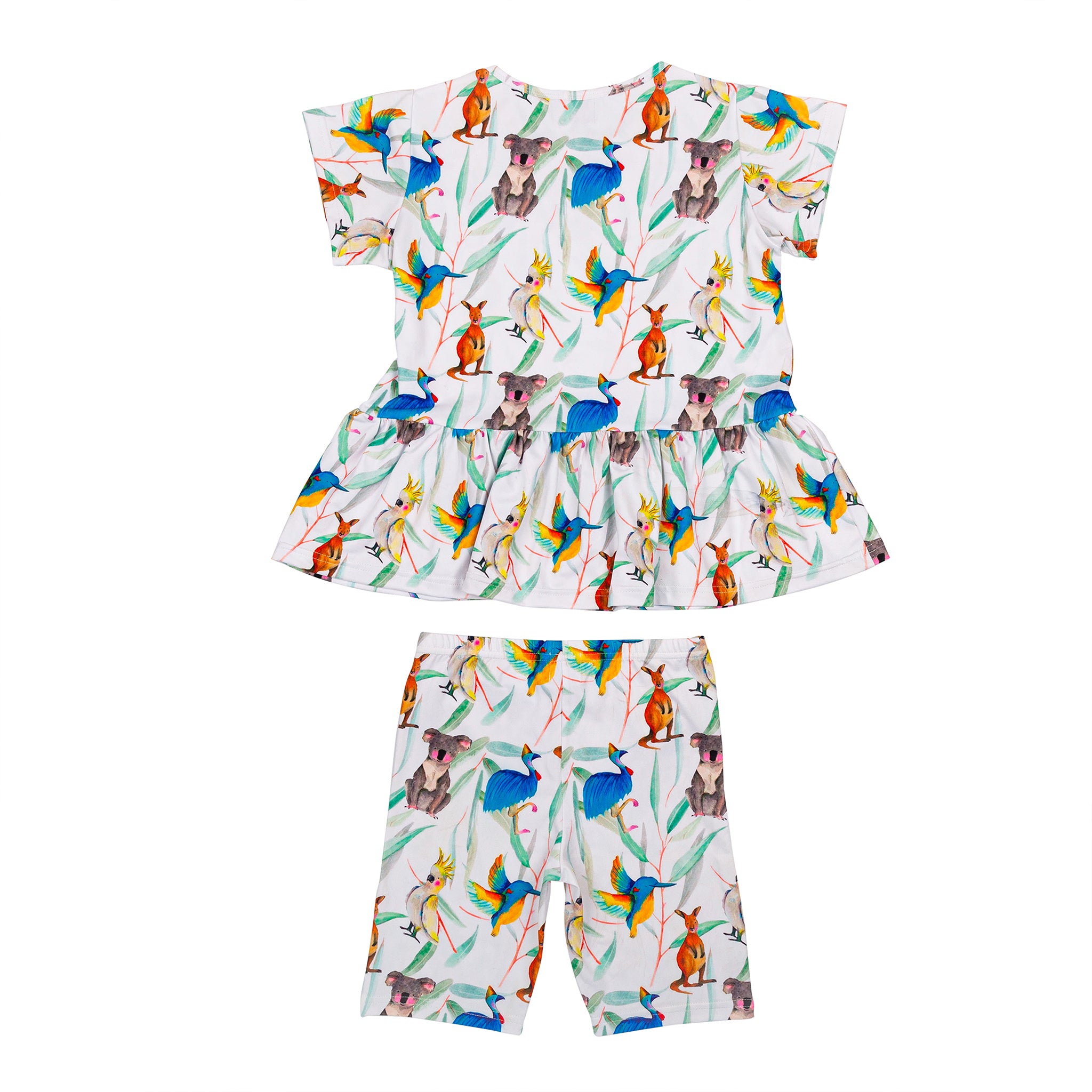 Australian Natives Frill Tee & Shorts Set - Cheeky Chickadee Store