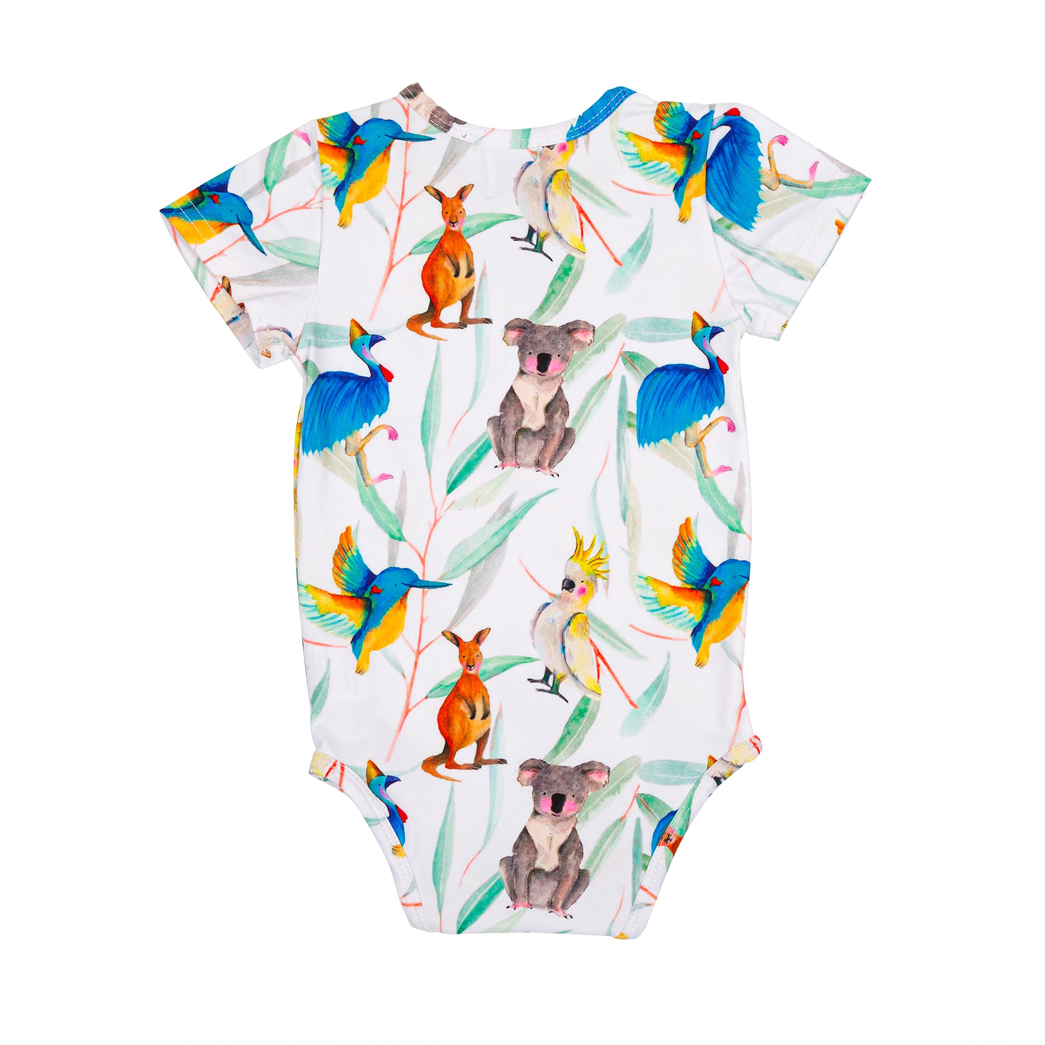 Australian Natives Short Sleeve Onesie - Cheeky Chickadee Store