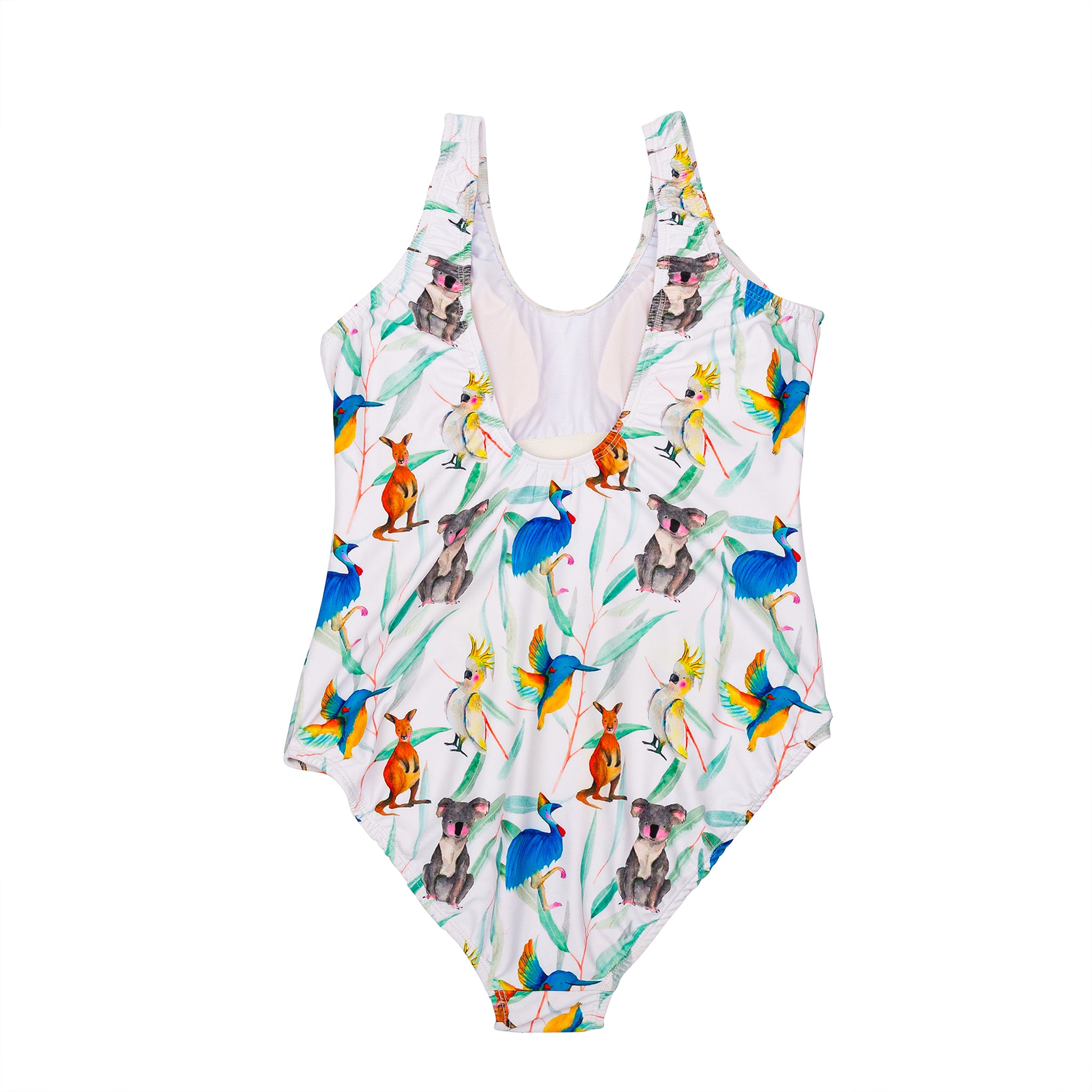 Australian Natives Women's One Piece Sleeveless Swimsuit - Cheeky Chickadee Store