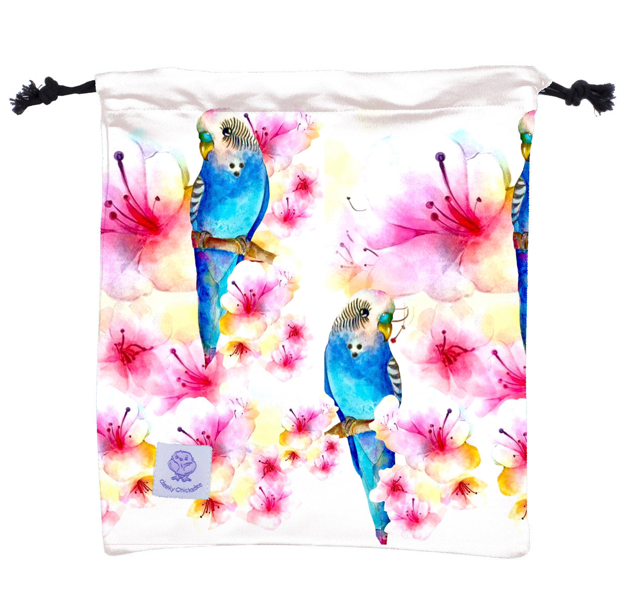 Blossoming Budgie Girls Long Sleeve Back Zip Swimmers - Cheeky Chickadee Store