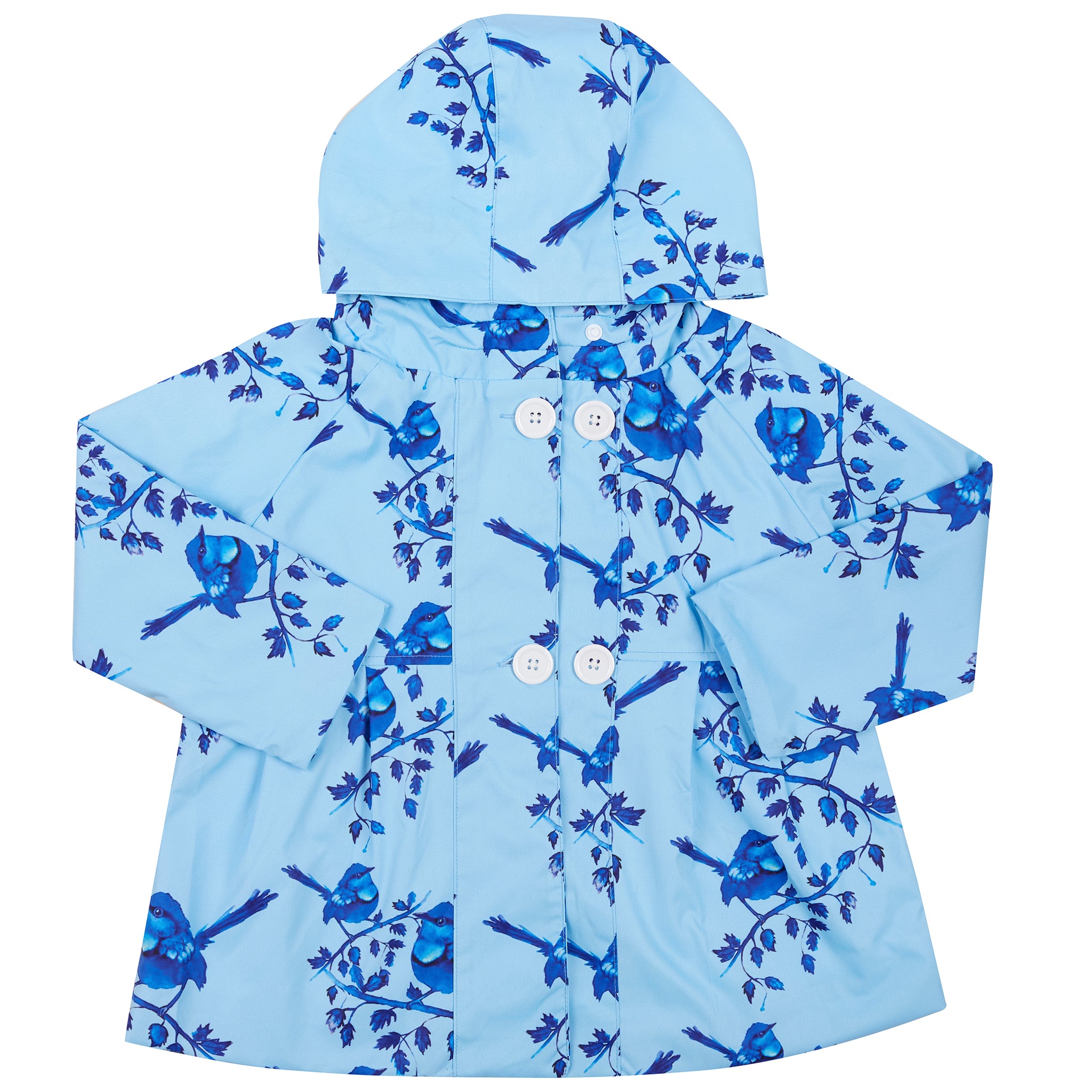 Blue Splendid Fairy-wren Raincoat - Cheeky Chickadee Store