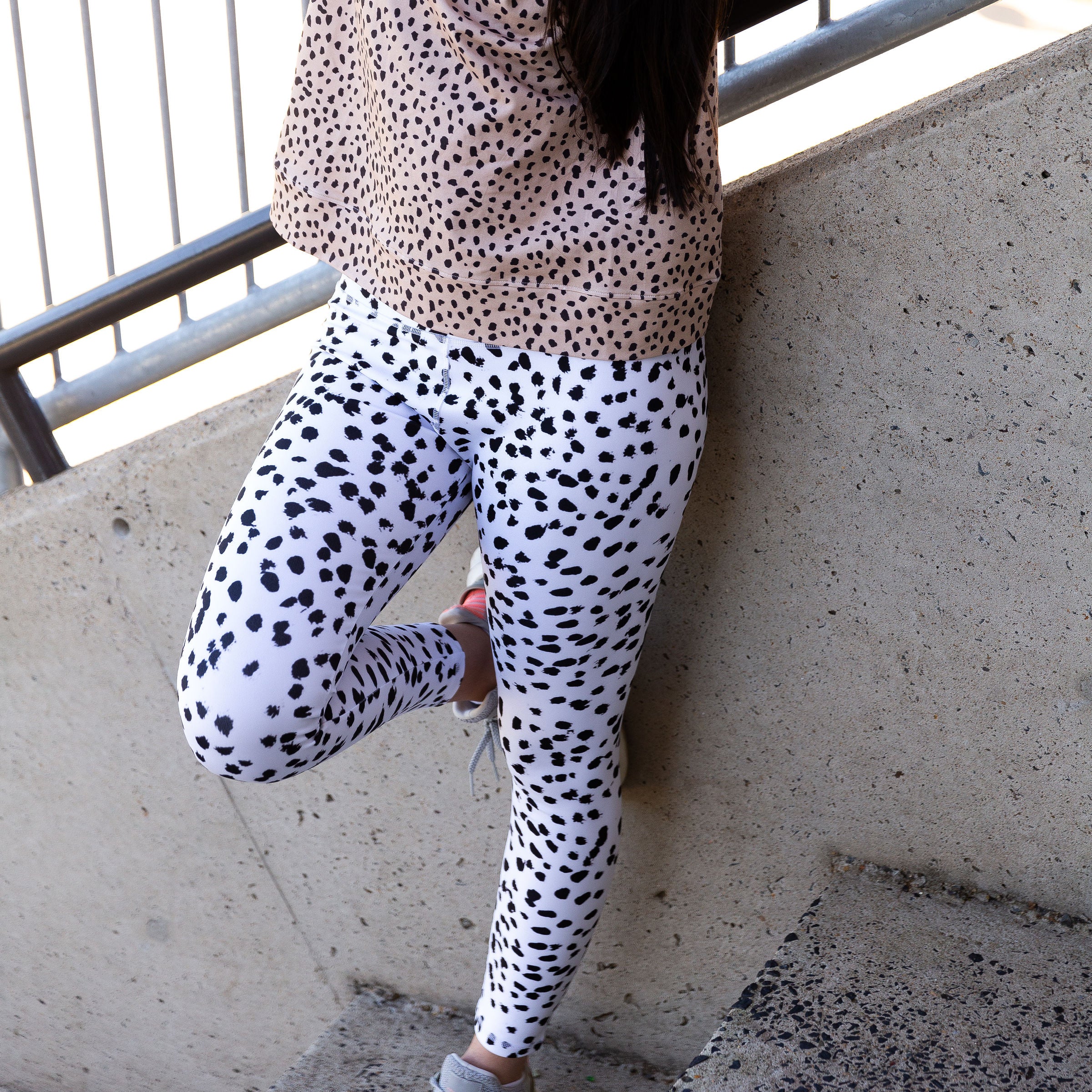 Dalmatian Print Women's Leggings - Cheeky Chickadee Store