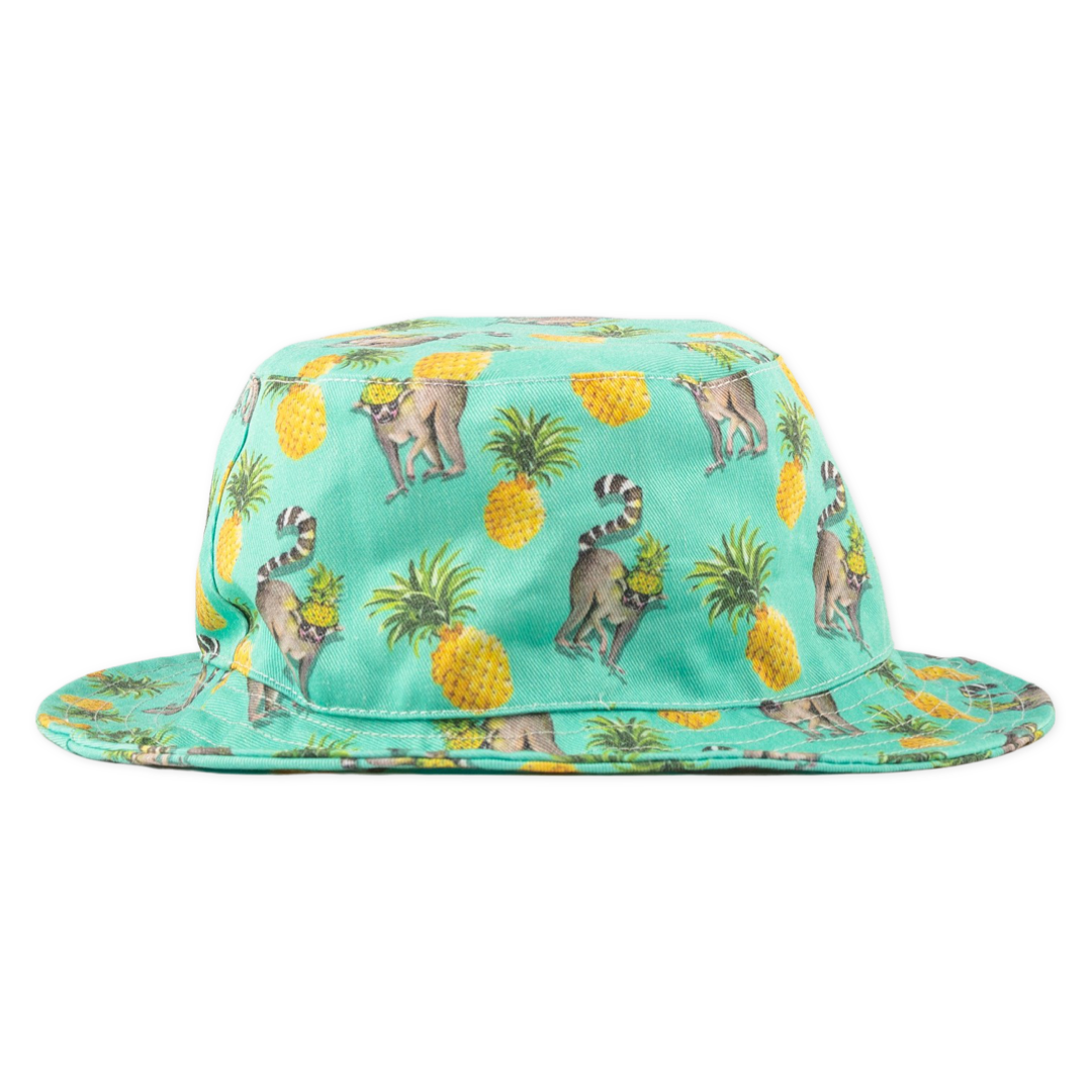 Green Pineapple Lemurs Beach Hat - Cheeky Chickadee Store