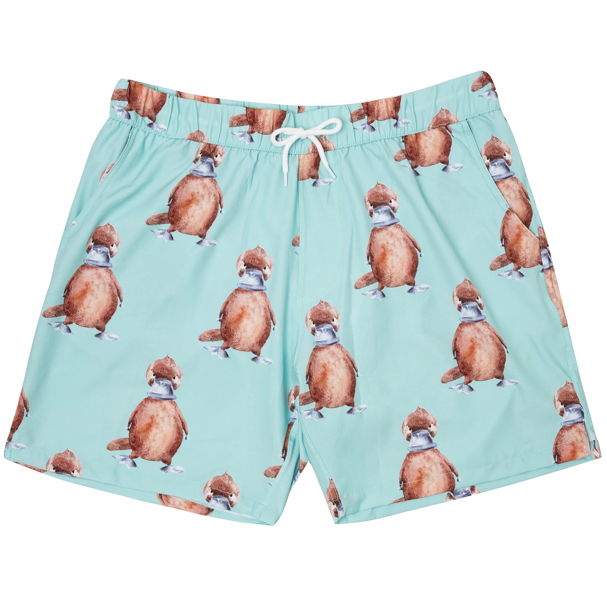 Green Platypus Men's Boardshorts - Cheeky Chickadee Store