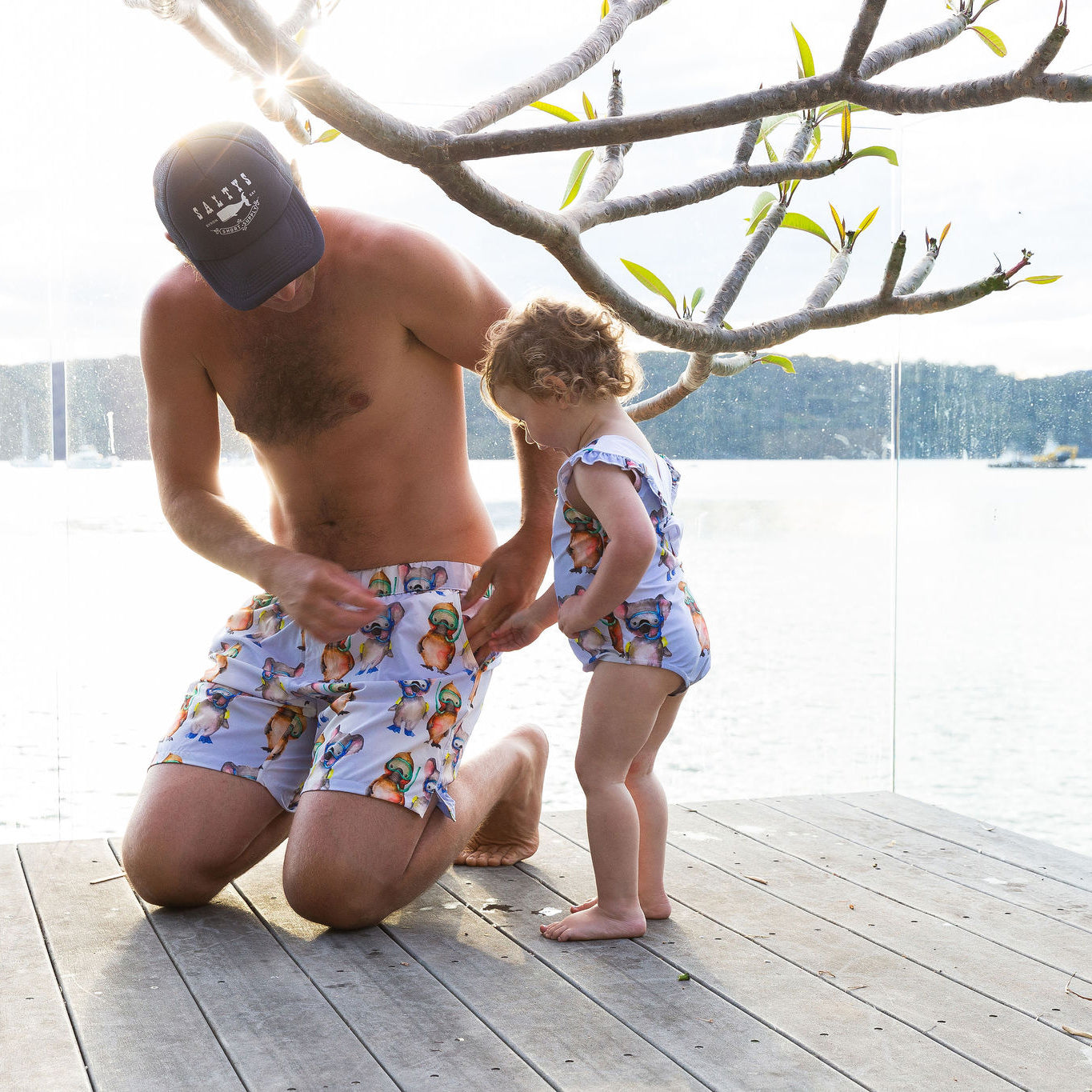 Swimming Pals Men's Boardshorts - Cheeky Chickadee Store