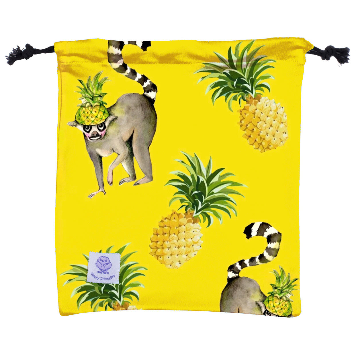 Pineapple Lemurs Girls Long Sleeve Two Piece Zip Swimmers - Cheeky Chickadee Store