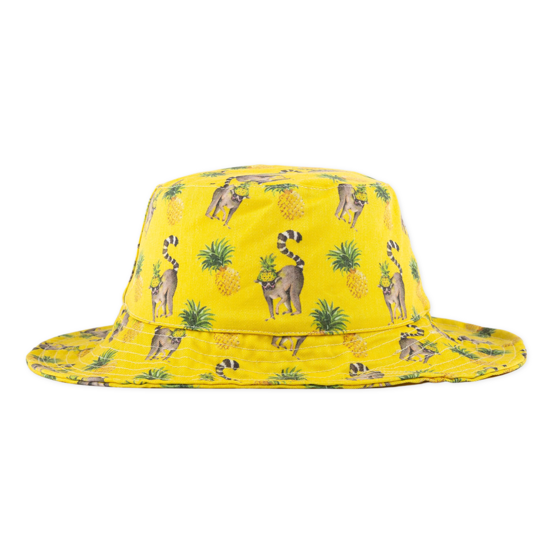 Pineapple Lemurs Beach Hat - Cheeky Chickadee Store