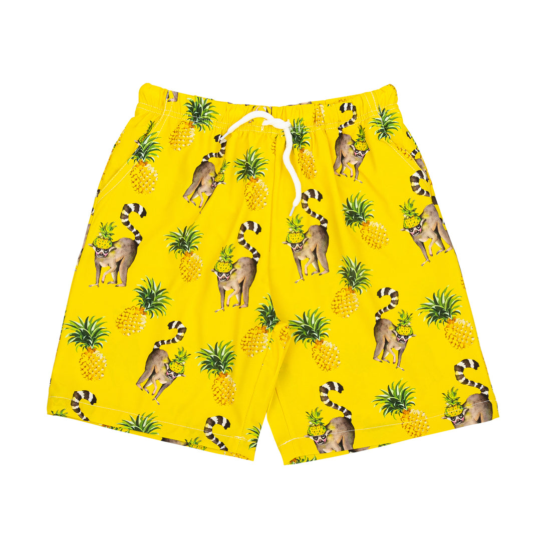 Pineapple Lemurs Kids' Boardshorts - Cheeky Chickadee Store