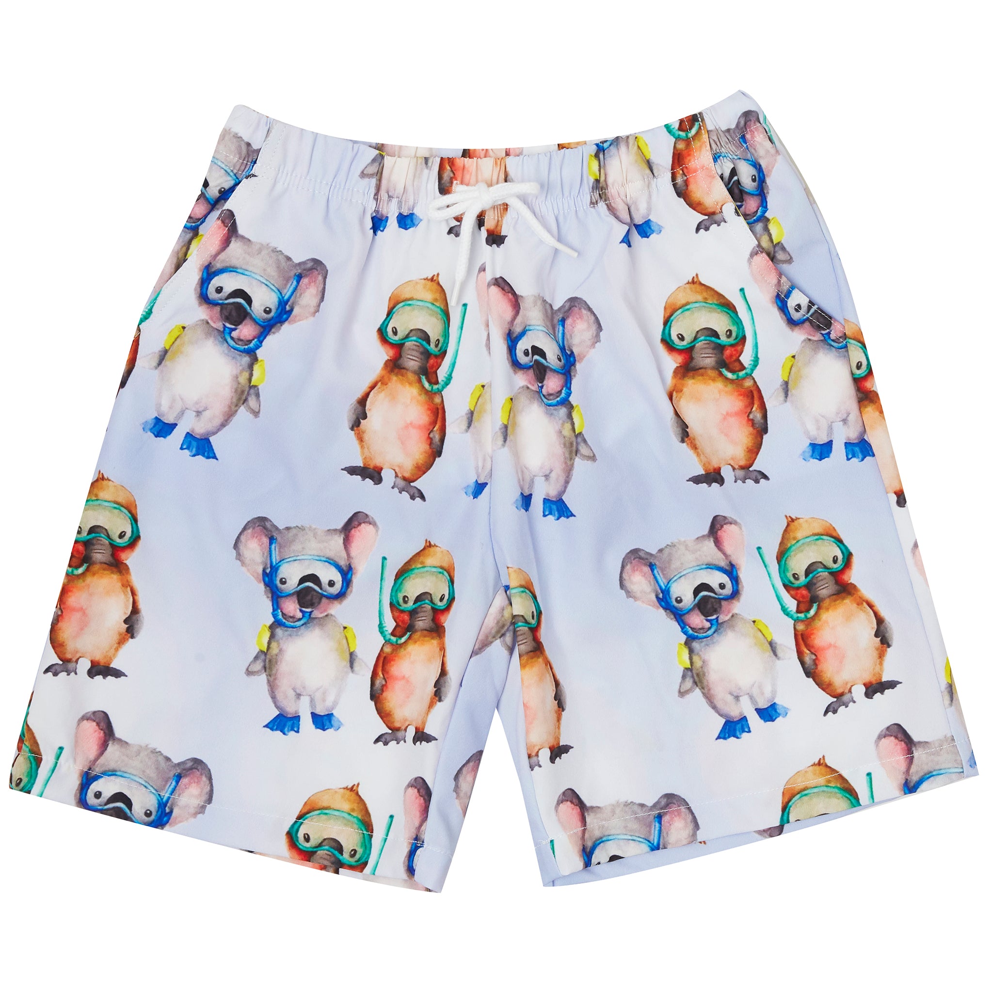 Swimming Pals Kids' Boardshorts - Cheeky Chickadee Store