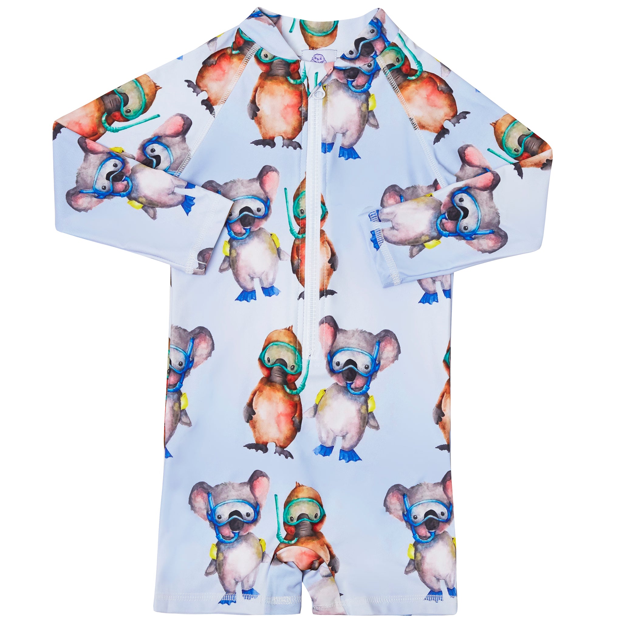 Swimming Pals Unisex Long Sleeve Zip Swimmers - Cheeky Chickadee Store