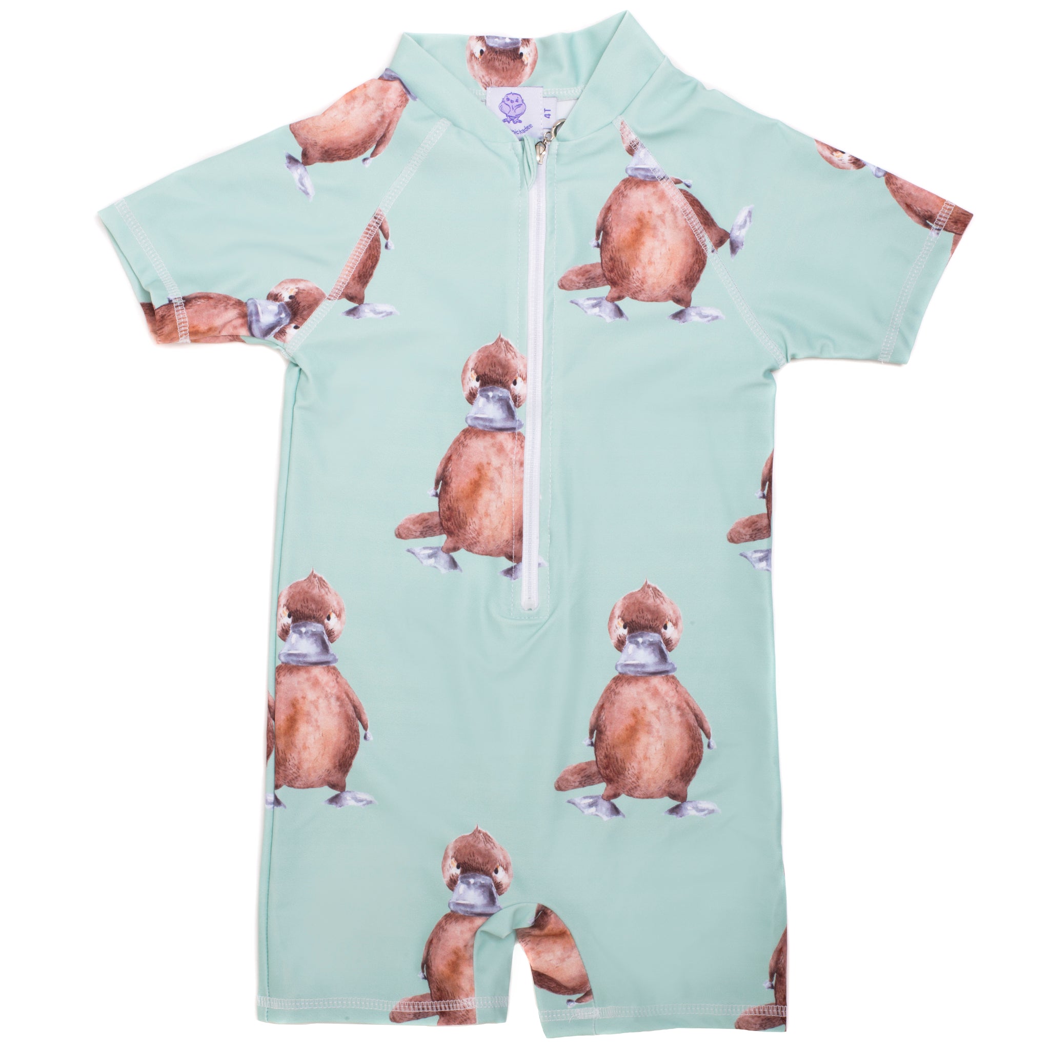 Green Platypus Unisex Zip Swimmers - Cheeky Chickadee Store